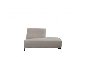 Sofa Nero Ottomane Vorne Rechts 133x95x80 cm