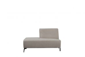 Sofa Nero Ottomane Vorne Links 133x95x80 cm